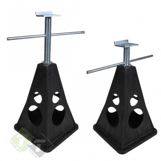 BTP - PVC Caravansteun - Assteun - Set van 4 stuks - 280-430 mm | bol