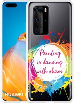 Huawei P40 Pro Hoesje Painting Designed by Cazy