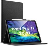 iPad Pro 11 (2020) hoes - Book Case Urban Simplicity Holder - Zwart