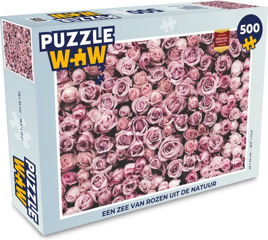 Trefl - Blauw Boeket Puzzel - 1000 stukjes, Blauwe Bloemen in een Vaas