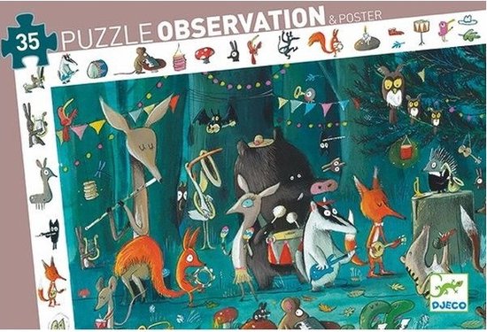 Djeco puzzle d'observation l'orchestre - 35 pièces | bol