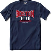 Boston 1982| Boston - Vintage - Retro - T-Shirt - Unisex - Navy Blue - Maat M