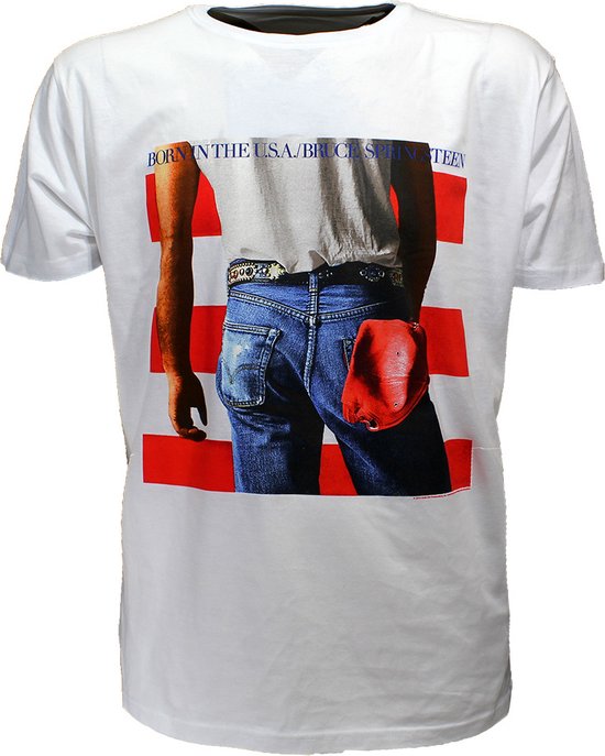 Bruce Springsteen Born In The USA T-Shirt Wit - Merchandise Officielle