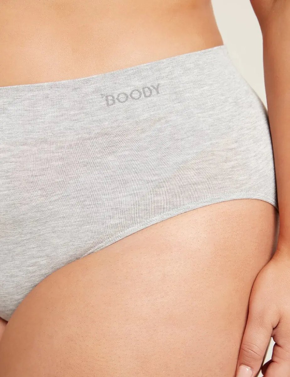 Boody - Bamboe Full Brief tailleslips - lichtgrijs / L