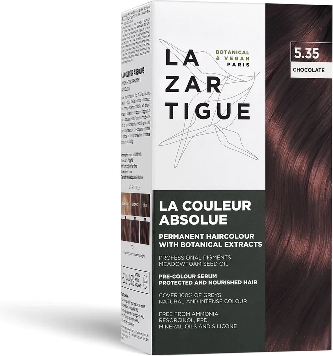 Lazartigue Pakket La Couleur Absolue Permanent Haircolour Mahonie Goud 5.35