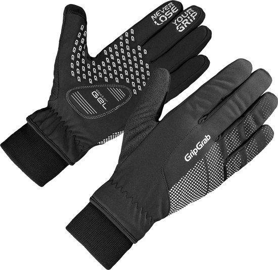 GripGrab - Ride Windproof Winter Gevoerde Padded Fietshandschoenen - Zwart - Unisex - Maat M