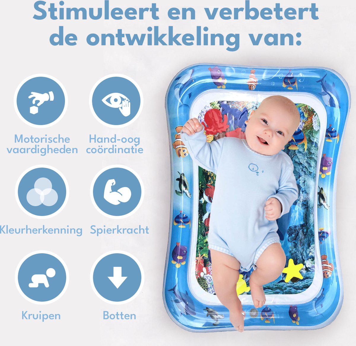 Spoused Waterspeelmat - Watermat - Speelmat baby - Speelkleed baby - Tummy Time - Luxe Geschenkdoos — afbeelding 7