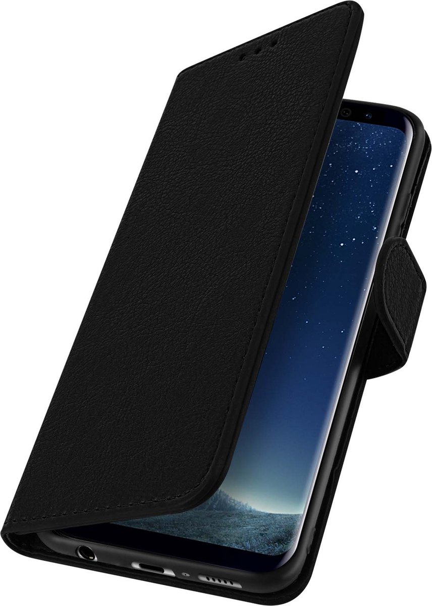 Geschikt voor Samsung Galaxy S8 Bookcover Video Support Functie zwart