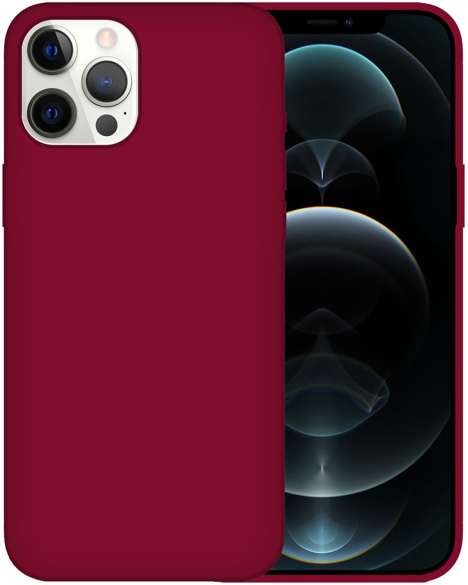 Hoesje geschikt voor iPhone 11 - Backcover - TPU - Bordeaux Rood