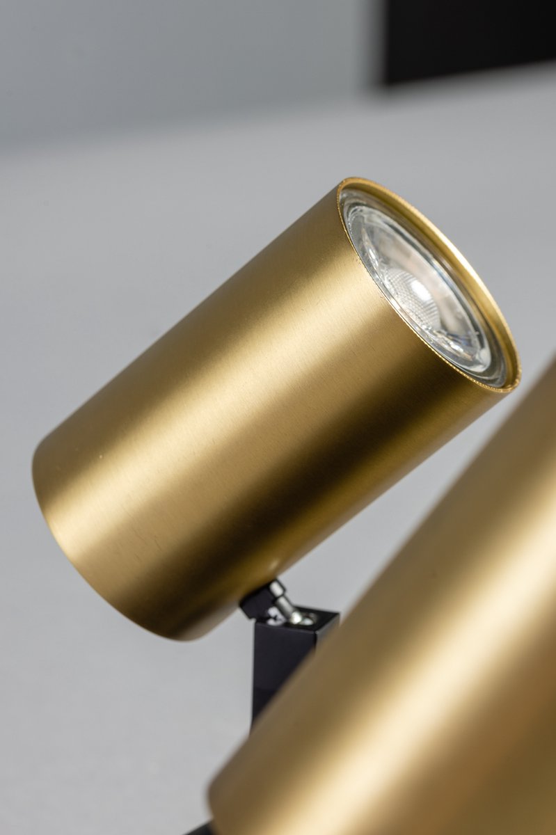 ETH The Common - Spot - GU10 - 3 Lichtbronnen op balk - Zwart/ Messing