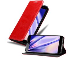 Cadorabo Hoesje geschikt voor Sony Xperia XZ2 PREMIUM in APPEL ROOD - Beschermhoes met magnetische sluiting, standfunctie en kaartvakje Book Case Cover Etui