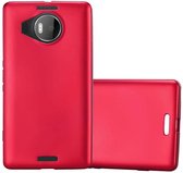 Cadorabo Hoesje geschikt voor Nokia Lumia 950 XL in METALLIC ROOD - Beschermhoes gemaakt van flexibel TPU silicone Case Cover