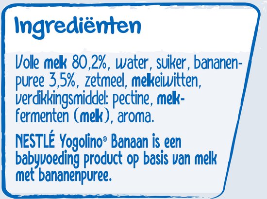 Nestlé Yogolino Banaan - Babytoetje - Babyvoeding Tussendoortjes - 6+ maanden - 6 stuks 4x100g (24 porties) van NeS — afbeelding 3