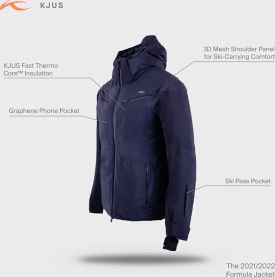 Skibroek KJUS Women Sella Jet Deep Space