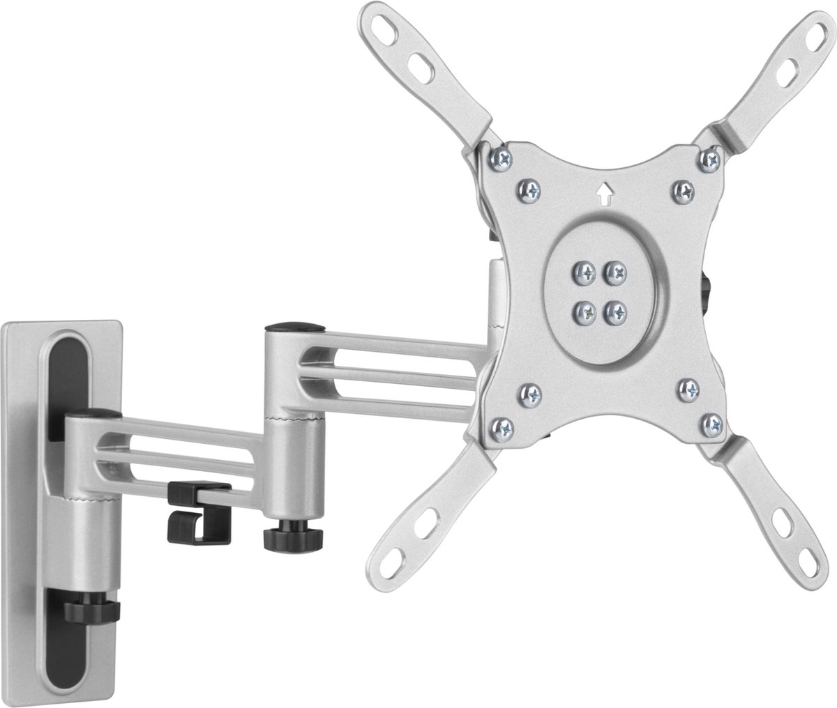 Deltaco ARM-0267 TV en Monitor Muurbeugel - Caravan/Camper - 3 Scharnieren - 13-43 inch - Max 15kg - Grijs