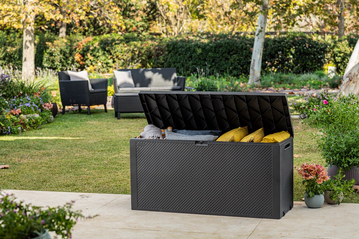 Keter Emily Opbergbox - 118x45x57 cm - 270L - Grafiet
