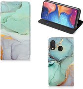 Bookcase voor Geschikt voor Samsung Galaxy A20e Watercolor Mix