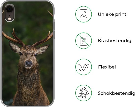 Coque iPhone XR - Cerf - Bois - Nature - Siliconen