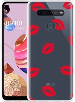 LG K51S Hoesje Red Kisses - Designed by Cazy