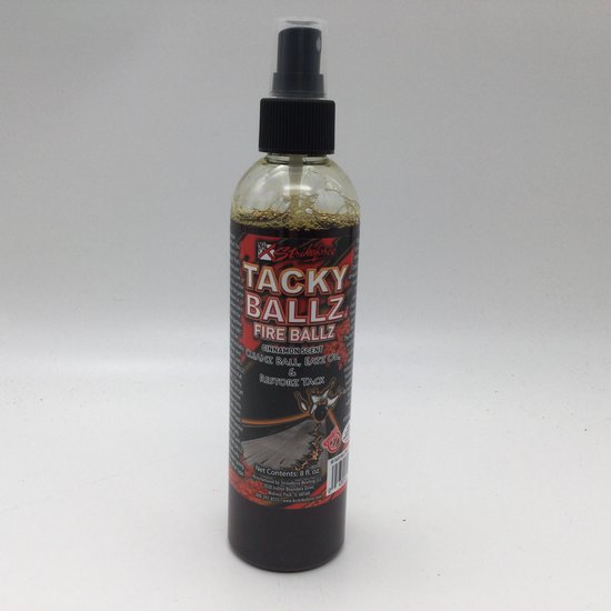 Bowling bowlingbal cleaner 'Tacky Ballz, fire ballz' , fles van 8 oz, maakt de bal...