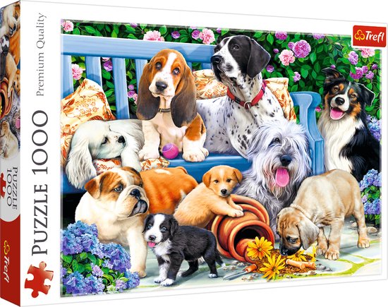 Trefl Dogs in the garden Jeu de puzzle 1000 pièce(s) Animaux | bol.com