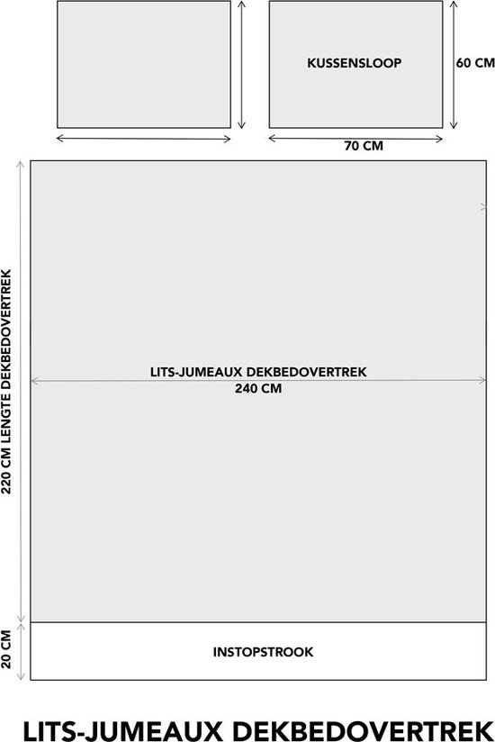 Walra Dekbedovertrek Forever Cotton - 240x220 - 100% Percale Katoen - Zand van Merkloos — afbeelding 2