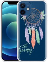 Geschikt voor Apple iPhone 12 Hoesje Watercolor Dreamcatcher - Designed by Cazy