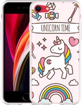 iPhone SE 2020 Hoesje Unicorn Time - Designed by Cazy