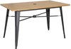 Bolero Aluminium Outdoor Tafel 120x76x76cm Licht Houtdessin - Bolero FT954 - Horeca & Professioneel