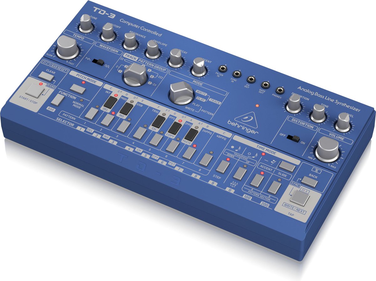 Behringer TD-3 (Blue) - Analoge synthesizer
