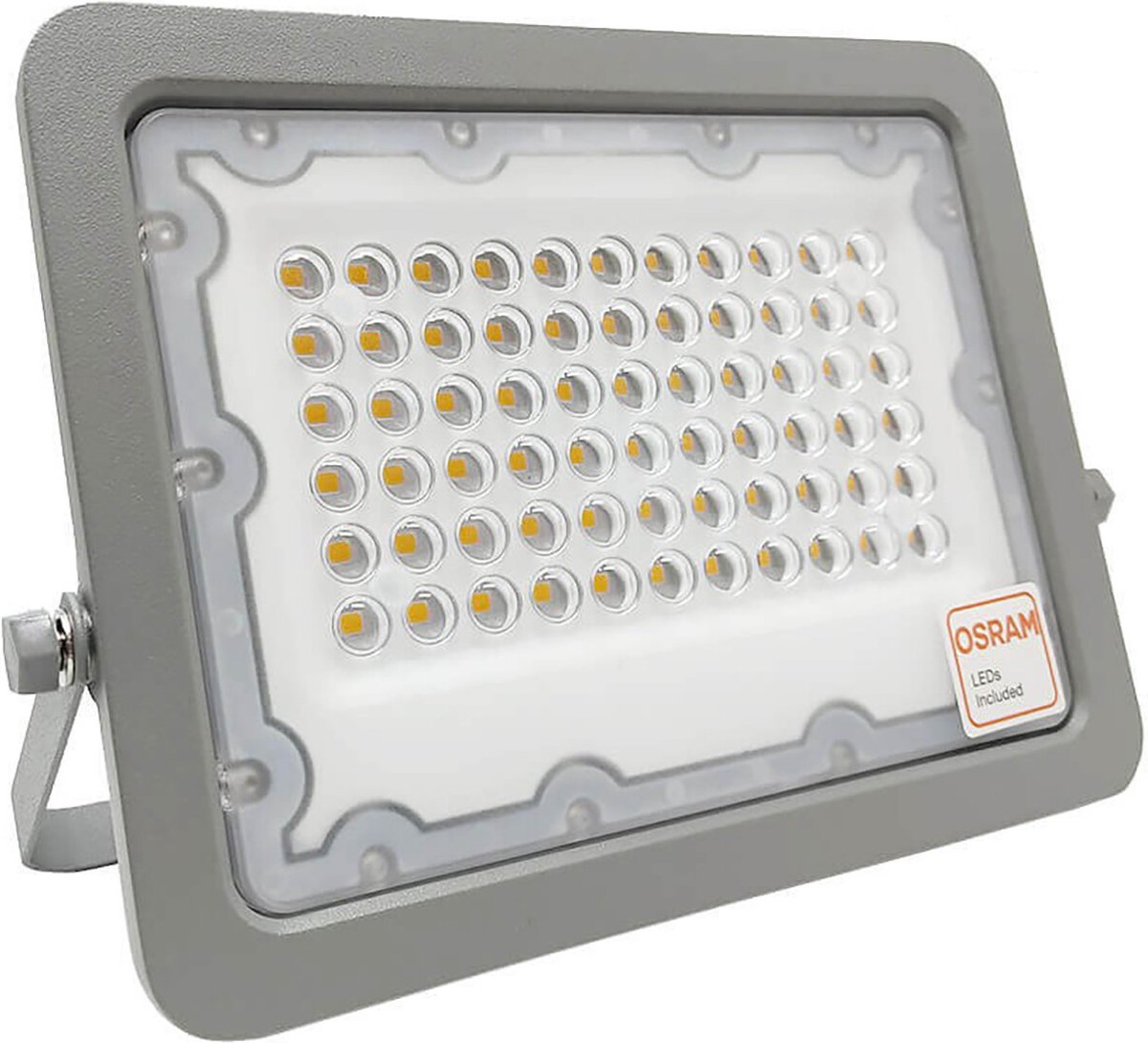 LED Bouwlamp - 50 Watt - LED Schijnwerper - Helder/Koud Wit 6000K - Waterdicht IP65 - 120LM/W - Flikkervrij - OSRAM LEDs
