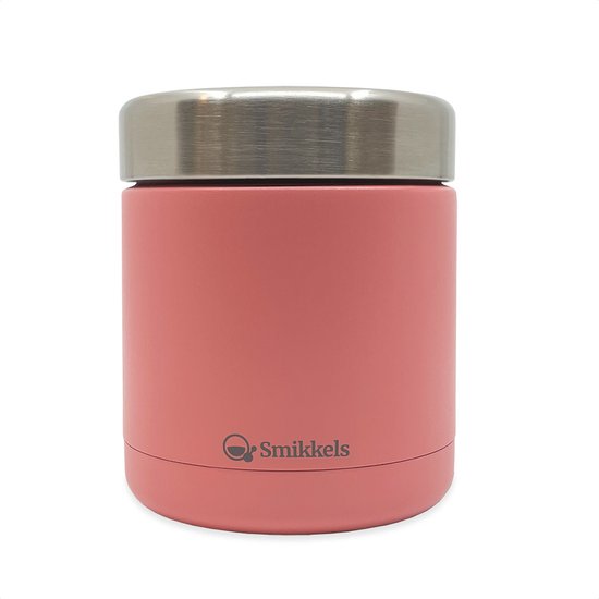 Smikkels - Thermos Lunchbox - Lunchbakje Kind - 350ml - Lunchpot school - Babyvoeding - Thermos voedselcontainer - Food jar - Snackbakje - Roze