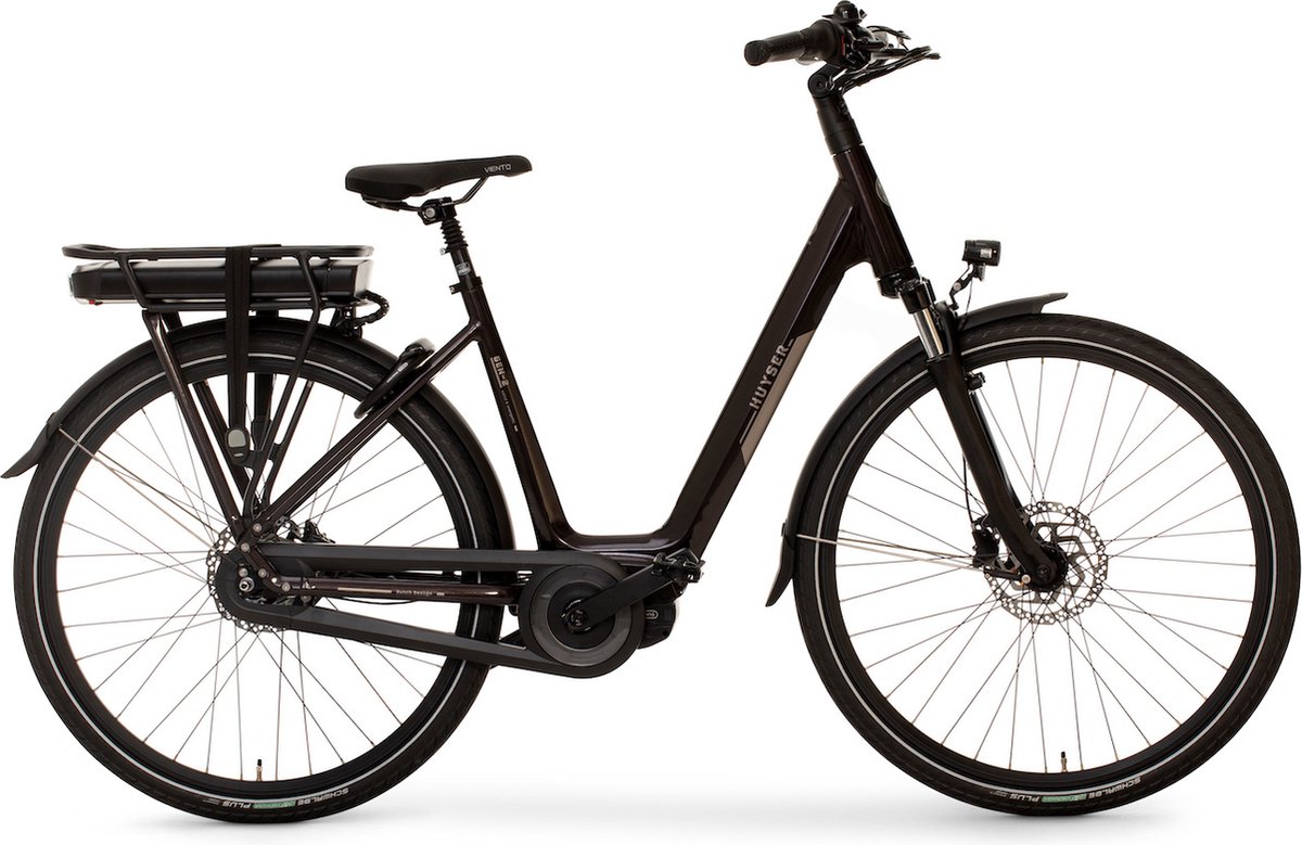 Huyser Gen 2 - Elektrische fiets met 8 versnellingen & middenmotor - Elektrische stadsfiets voor dames - 750Wh - Zwart