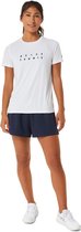 Asics T-Shirt Court Tennis Graphic Dames Wit