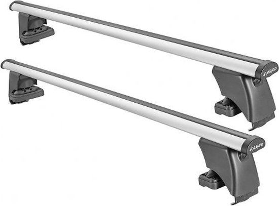 Galeries de toit Chevrolet Volt 5 portes à hayon à partir de 2012 - Aluminium - avec sac de rangement pour barres de toit