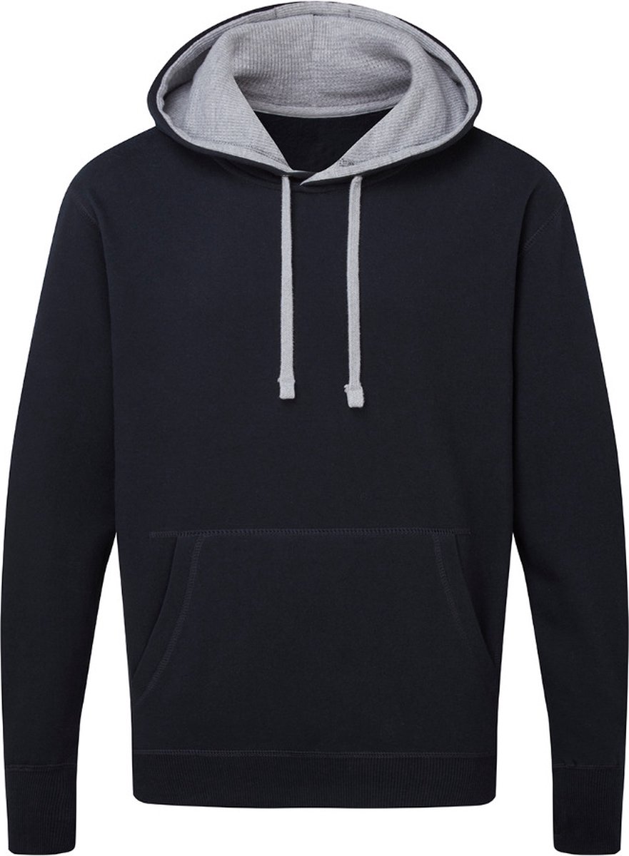 Contrast Hooded Sweatshirt Heren SG Collectie Donkerblauw Grijs