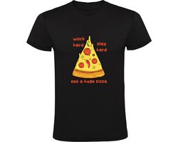 Pizza Heren T-shirt | pizzeria | restaurant | horeca | eten | Italiaans | Italië | pasta