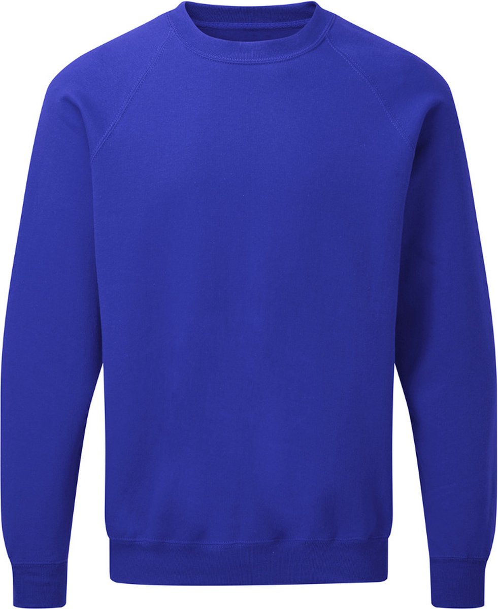 Kobalt Blauw heren sweater met raglan mouw merk SG maat 2XL