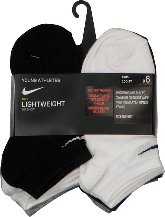 Chaussettes basses invisibles colorées Nike Kids , 6 paires, multicolores, pointures 23 1/2 à 27