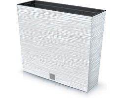 Prosperplast Furu Case Tower - Bloempot / Plantenbak met inzet - voor Binnen en Buiten - Wit