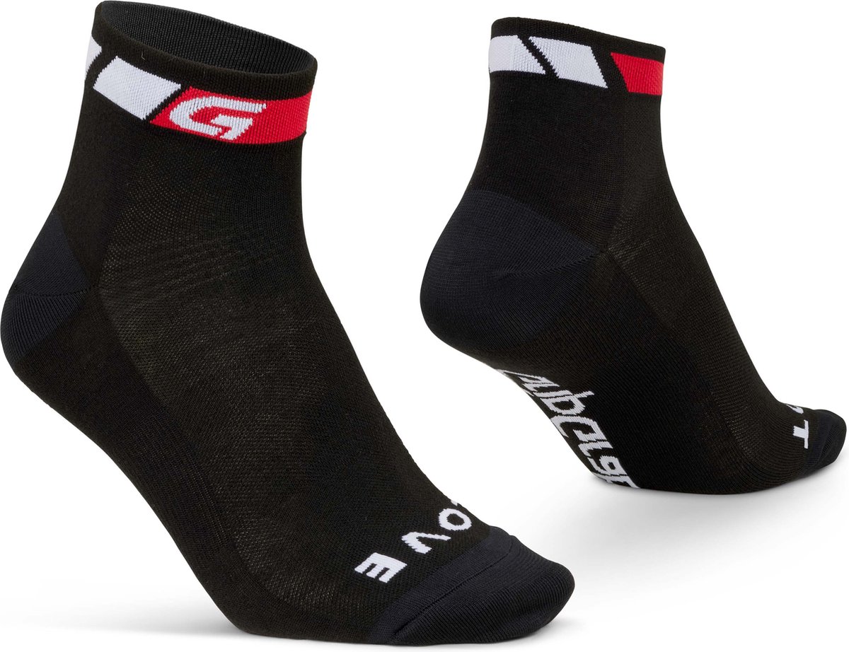 GripGrab - Classic Low Cut Zomer Fietssokken 1 Paar Korte Coolmax Sokken - Zwart - Unisex - Maat L (44-47)