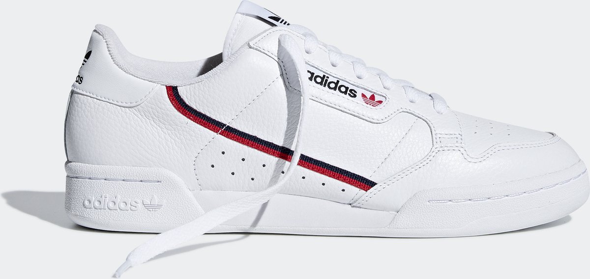 adidas CONTINENTAL 80 Heren Sneakers - Ftwr White/Scarlet/Collegiate Navy |  bol