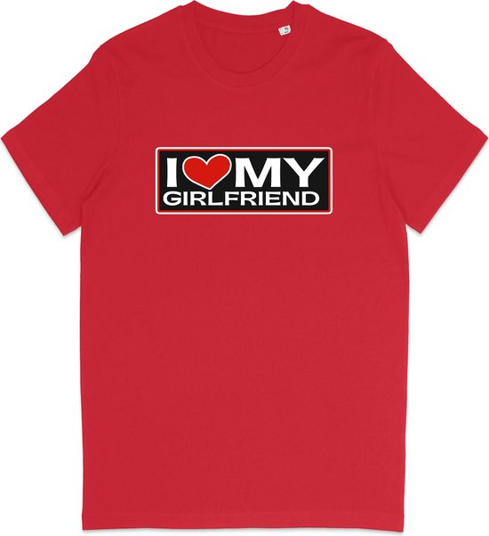 T-shirt pour homme - J'aime ma copine - Rouge - Taille 3XL