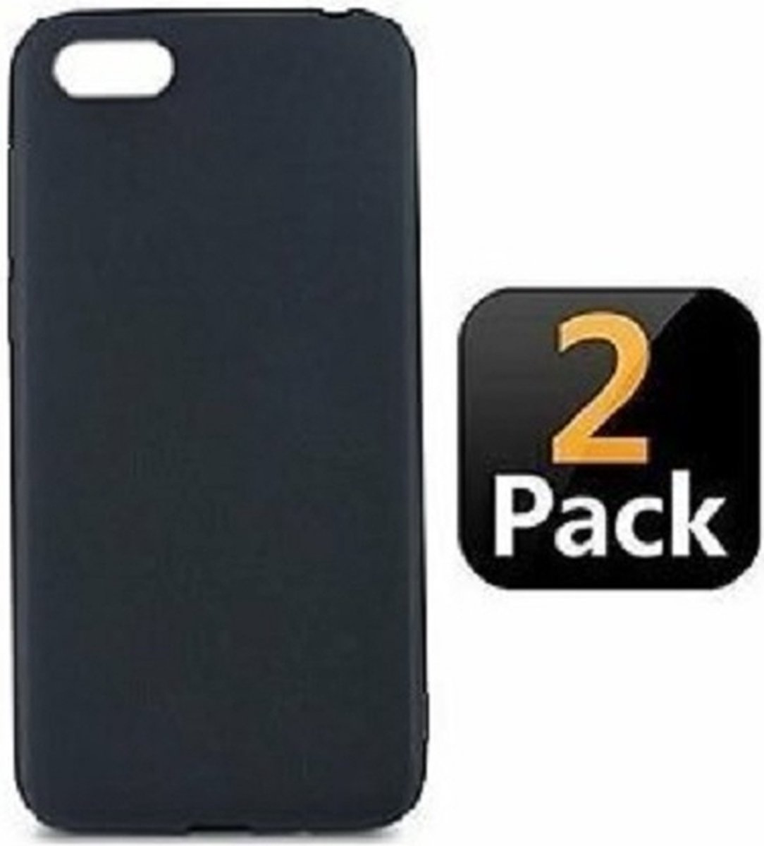 Huawei Y5 2018 Hoesje TPU Siliconen Zwart 2x
