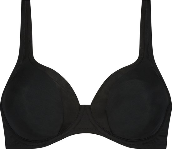 Hunkemöller Dames Lingerie Niet-voorgevormde beugel bh Mesh - Zwart - maat C95