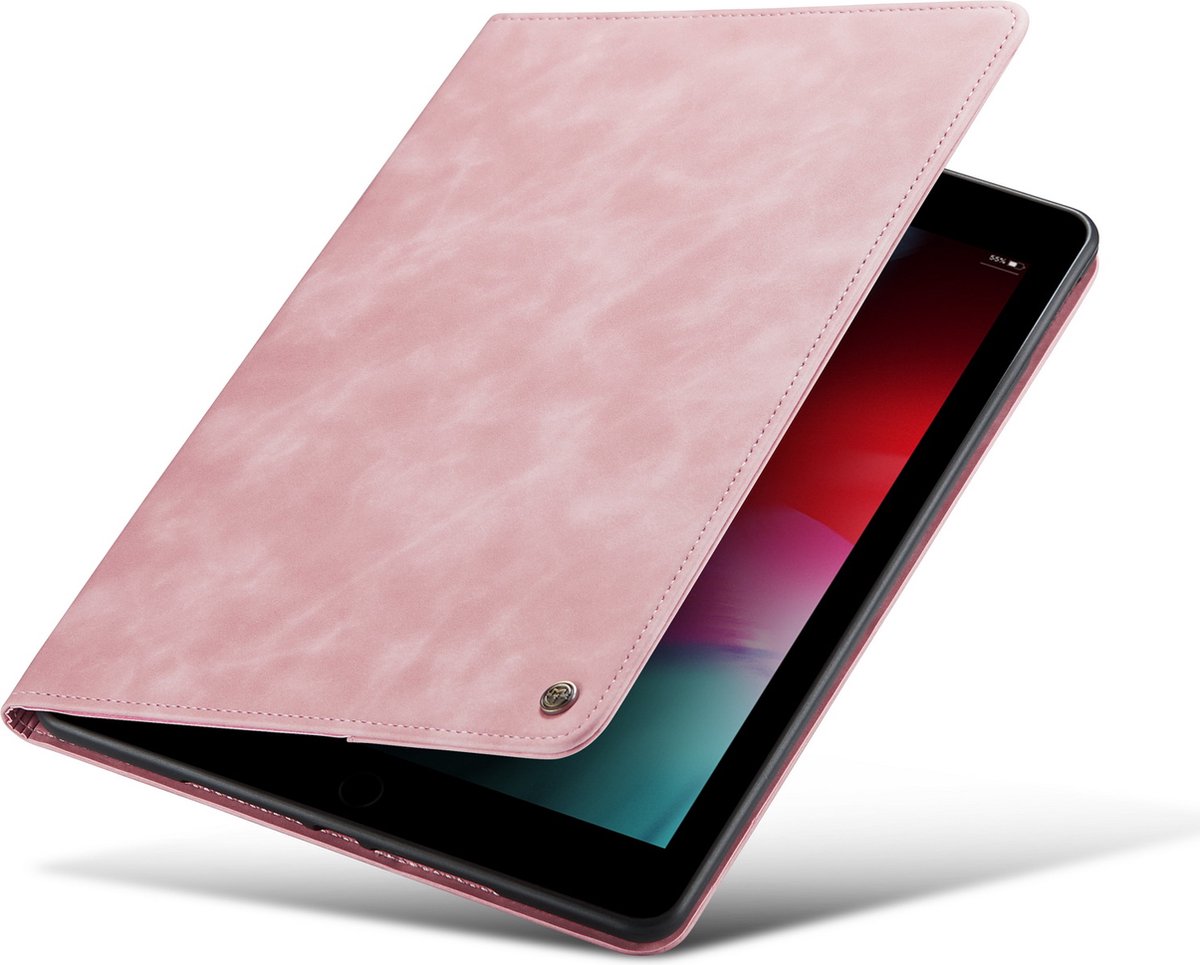 Casemania Hoes Geschikt voor iPad 2022 (10.9 inch 10e Generatie - 10th Gen) Pale Pink - Book Cover
