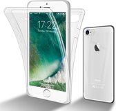 Cadorabo Hoesje voor Apple iPhone 7 / 7S / 8 / SE 2020 in TRANSPARANT - 360° Full Body Case Cover Beschermhoes Voor- en achterbescherming, all-round bescherming met displaybescherming