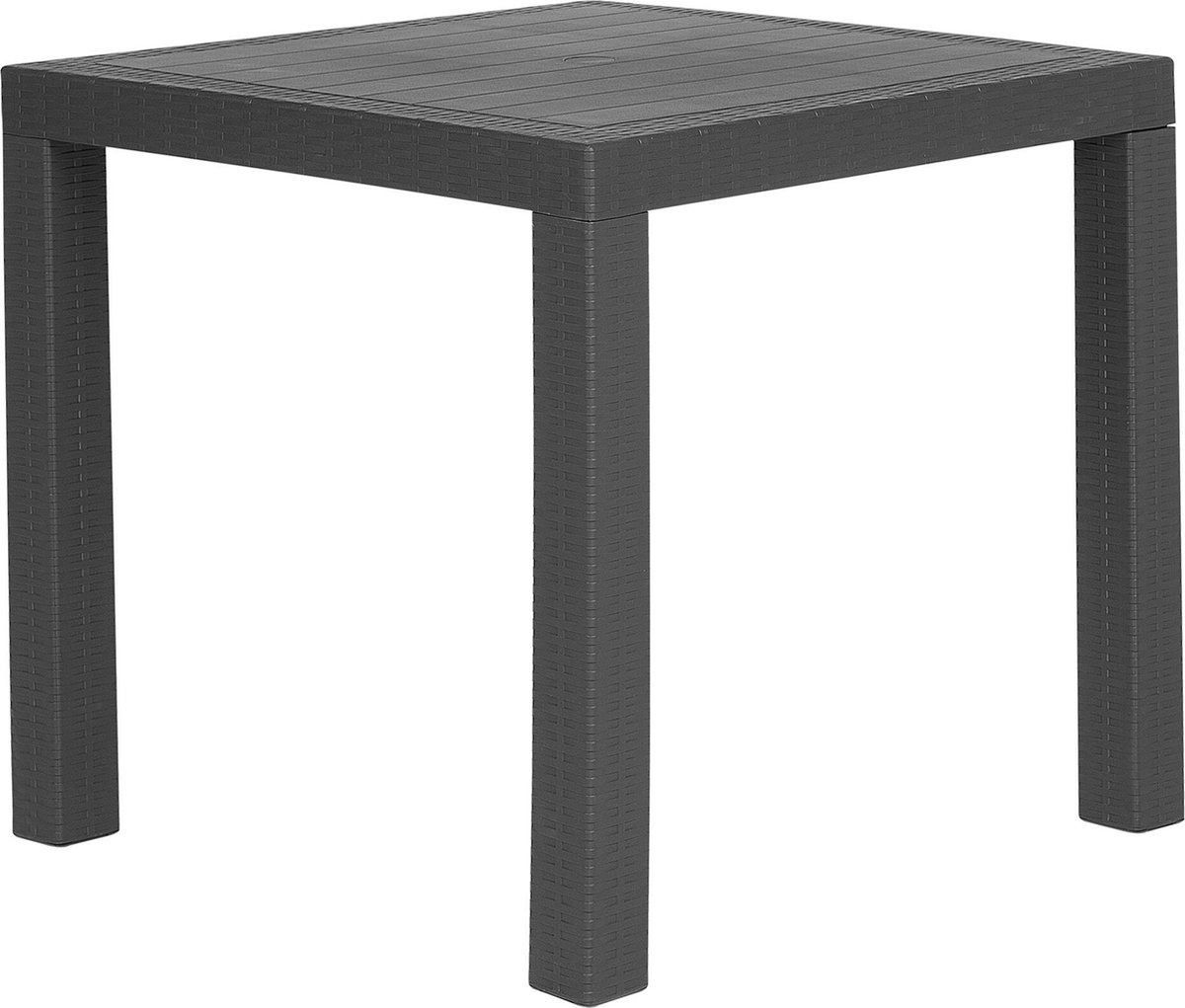FOSSANO S - Tuinset voor 4 - Grafietgrijs - Synthetisch materiaal