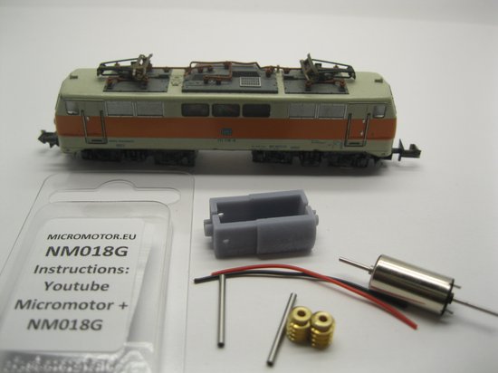 Kit de conversion micromoteur NM018G N pour minitrix DB E10, BR 110, E40, BR 140, ua
