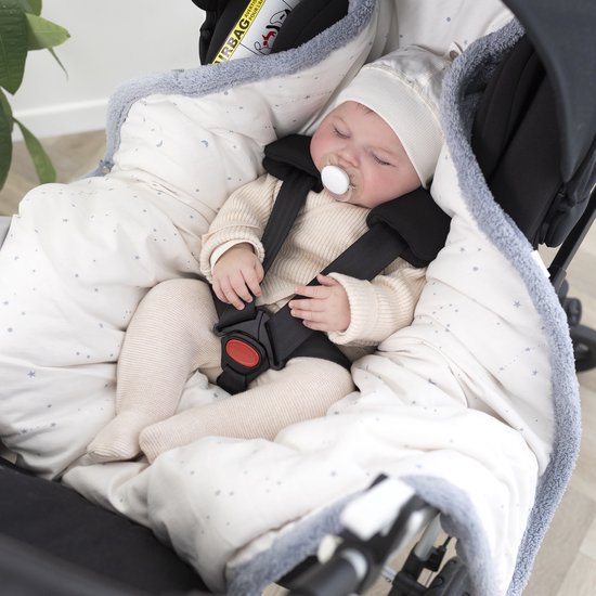 BEMINI Voetenzak - Biside 0-12m - Zacht comfort - Stone van Bemini — afbeelding 4